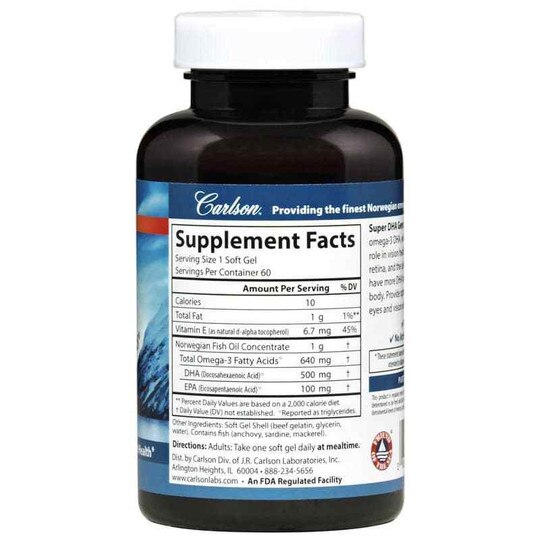 Super DHA Gems 500 Mg, CL